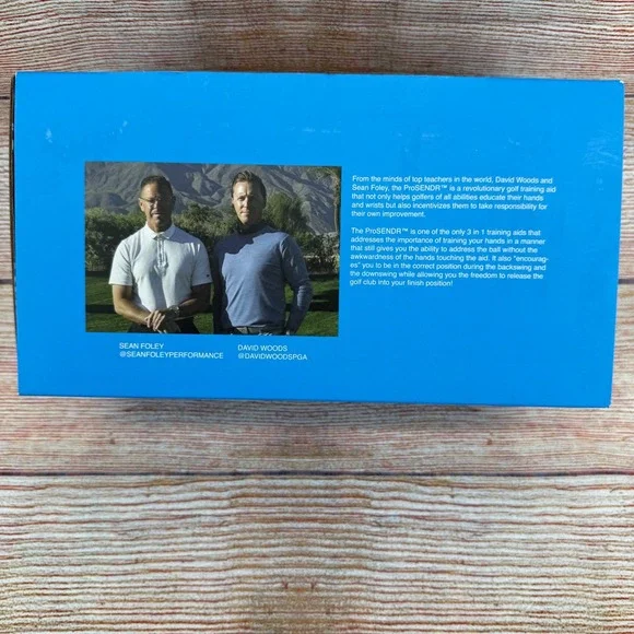 ProSENDR Golf Training Aid Right Hand Alignment Swing Trainer Blue Ball NEW - Picture 9 of 13